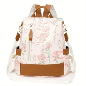Large Capacity Womens Shoulder Bag, Casual Commuter Backpack with Handle