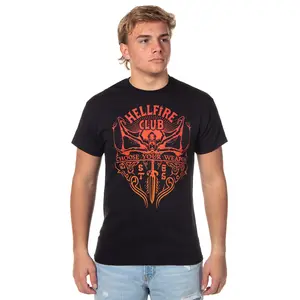 Strangers Things Men's Hellfire Club Choose Your Weapon T-Shirt Tee