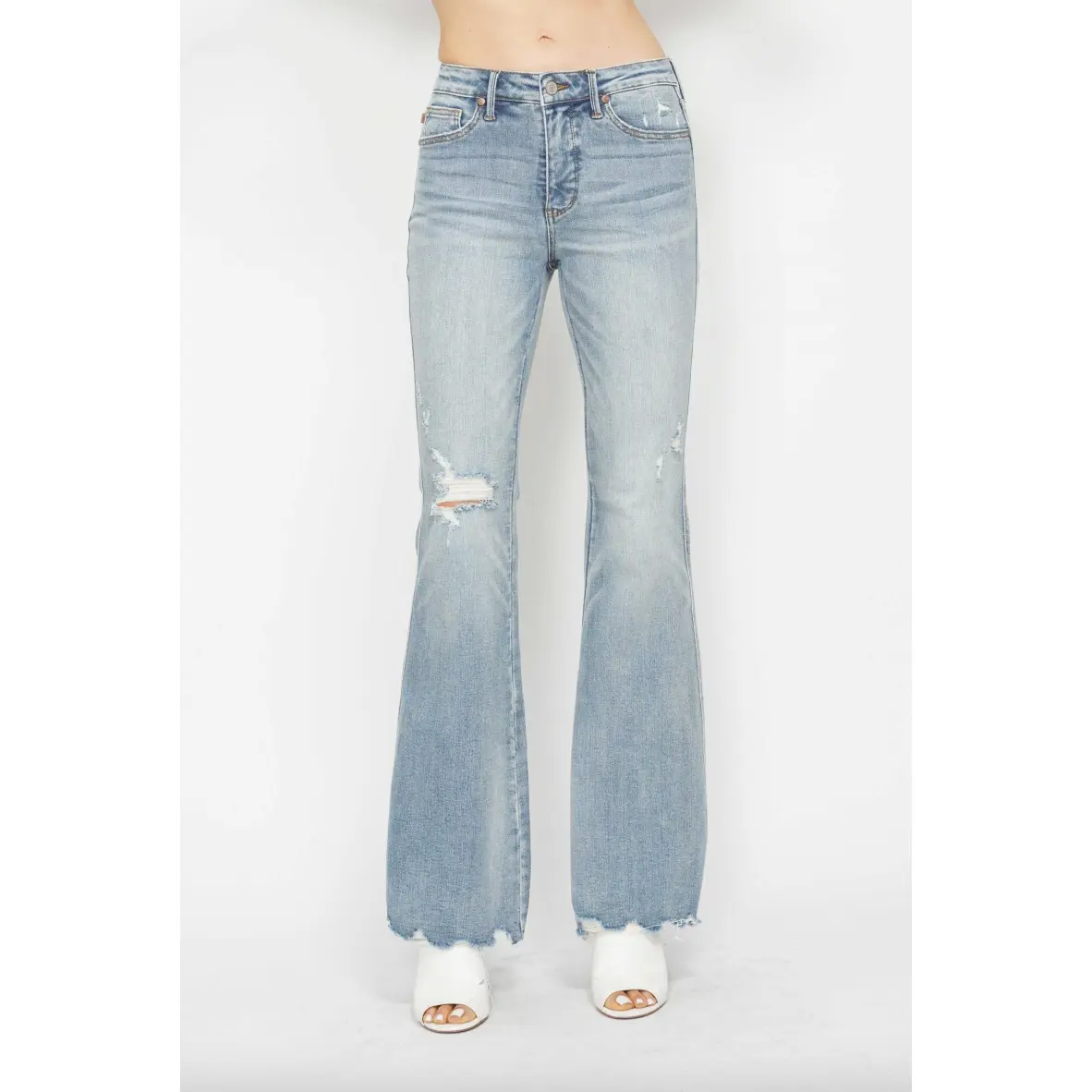 Judy Blue Tummy Control Destroy Flare Jeans