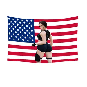 Tomb Raider coser Flag Tapestry Wall Tapestry Poster Suitable for College Dormitory Cave Bedroom Living Room Party Decoration Merch Decorative 30X40In