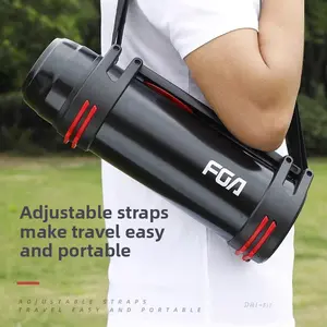 Outdoor thermal kettle, large-capacity thermal cup, household thermal kettle, 3-liter vacuum travel kettle, portable thermos, hiking kettle, sports kettle