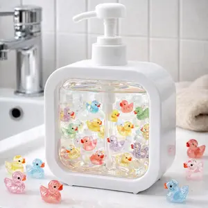 30Pcs Glitter Mini Ducks and Hand Soap Dispenser for Bathroom& Kitchen,Colorful Tiny Ducks to Hide,Hand Soap Dispenser Decoration Mini Ducks,