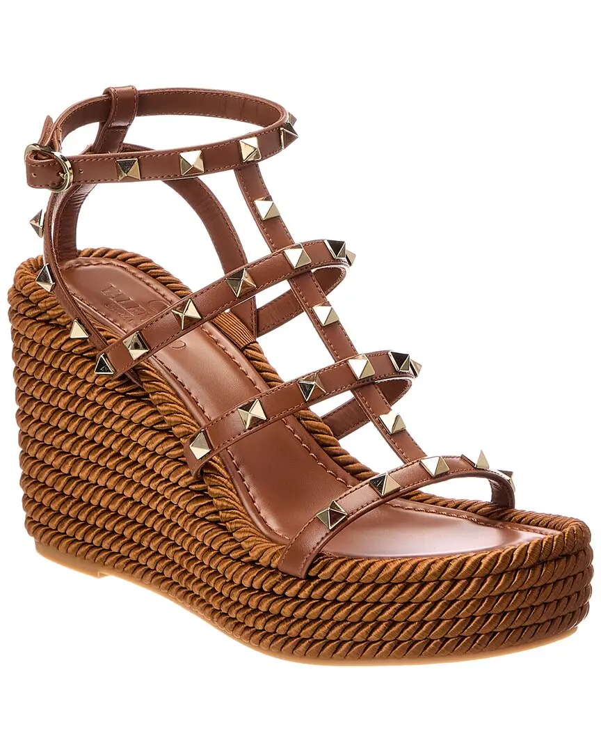 Valentino Rockstud Caged Leather Sandal