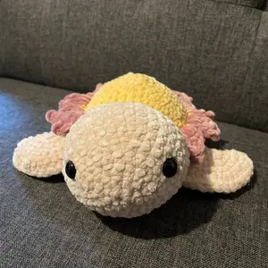 Handmade Crochet Flower Turtle