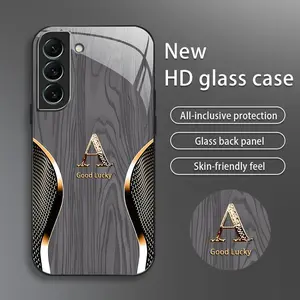 Suitable for [Galaxy S22 5g] Brand new premium phone case, drop-proof and fingerprint-resistant，sophisticated and minimalist design, with 26 English letters to choose from YM99