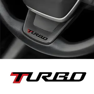 2PCS/SET "TURBO Minimalist Performance Sticker (Red-black dynamic font + car door/laptop fit) Minimalist sticker Adds sleek power feel For minimal style fans Car Stickers"