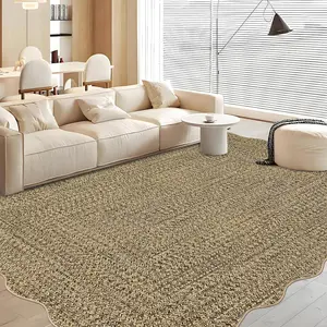 Washable Rugs Non-Slip Hallway Runners Entryway Rug Runner Ultra-Thin Farmhouse Kitchen Mat Bedroom Bedside Laundry Rugs Non-Shedding Accent Carpet Scalloped Yellow