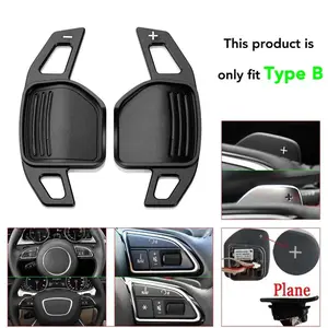 Aluminum Steering Wheel Paddle Shifter Extension for Audi A3 S3 8V A4 S4 A5 S5 B8.5 A6 S6 A7 S7 C7 Q5 Q7 2013 2014 2015 2016