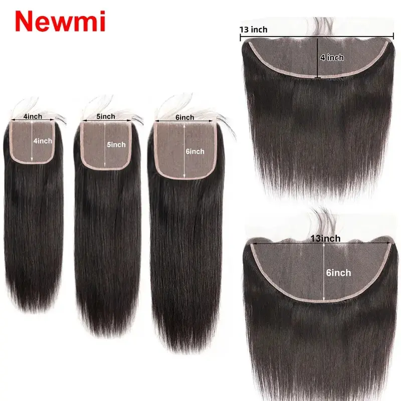 2026 New Straight 4x4 5x5 6x6 Lace Closure Human Hair Transparent   13x4 13x6 Lace Frontal Human Hair Ear to Ear Frontal Extensions