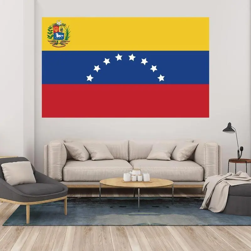 1930-2006 Venezuela Flag Custom Full Print Fabric Banner Tapestry, 3x5Ft Decorative Artwork Wall Banner, Home Supplies for College Dorm Rooms & Outdoor Decor, Custom Tapestry, Artwork Tapestries