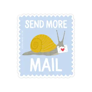 Send More Snail Mail Sticker