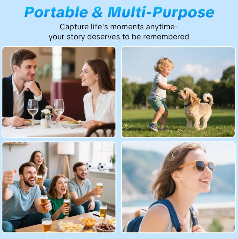 Spring Upgrade 1.0 Vlogging Camera | Digital Pocket Camera with Focusing, Compact Video Recorder for Photography, Ideal Holiday Gift for Adults Teens & Kids Photography enthusiast
