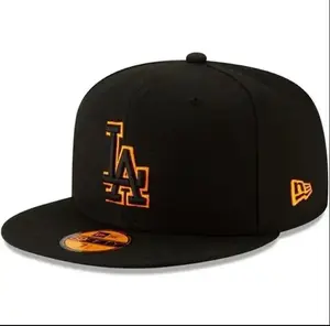 New Era Style MLB Baseball Hat – LA Dodgers Snapback Fitted Cap, Flat Brim High Crown Streetwear Fashion, Premium Embroidered Logo, Adjustable Unisex Urban Hip Hop Look