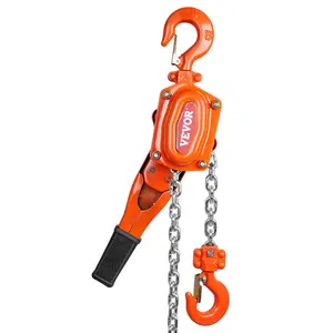 VEVOR Manual Lever Chain Hoist, 3/4 Ton 1650 lbs Capacity 10 FT Come Along, G80 Galvanized Carbon Steel with Weston Double-Pawl Brake, Auto Chain Leading & 360 °   Rotation Hook, for Garage Factory Dock