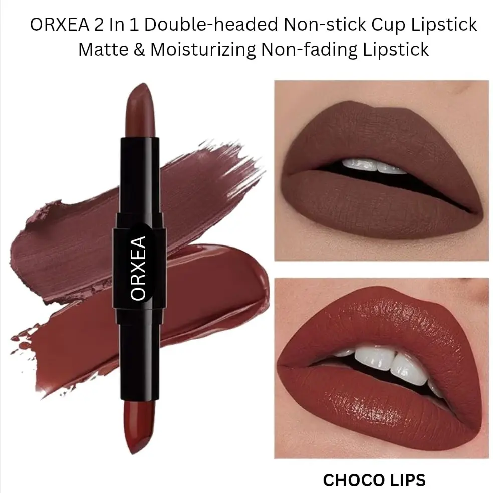 ORXEA 2 IN 1 Double Headed Lipstick Color Choco Lips #06