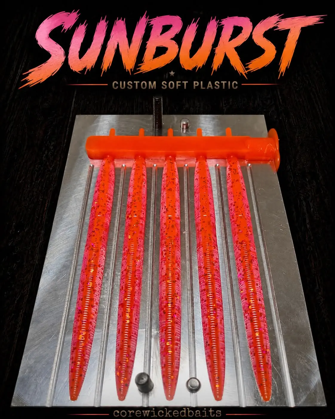 Sunburst - 5" Custom Soft Plastic Stick Bait
