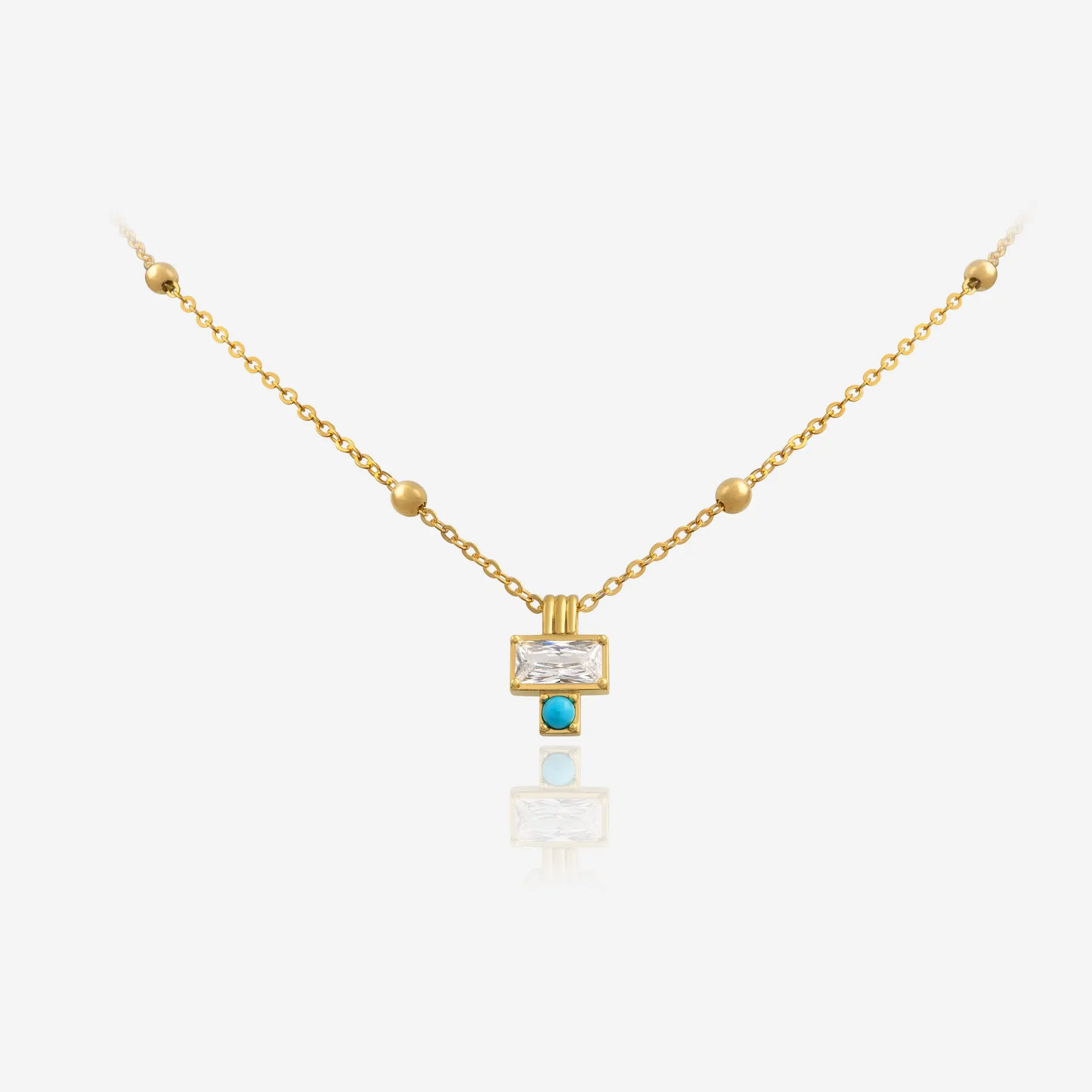 Samantha Turquoise Satellite Necklace