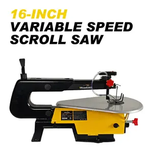Woodskil 16 Inch Variable Speed Scroll Saw, 1.2A Power Scroll Saws for Woodworking with Rotating Saw Arm, 18 TPI Pinless Blades for Craftsman, Crafting, Craft, SSA16LV