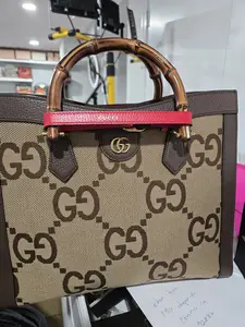 Pre-owned GUCCI canvas Tote Bags Preowned Diana Jumbo GG tote bag