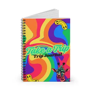 Colorful Trip Journal - Take a Trip Notebook, Travel Memoir, Adventure Planner, Gift for Travelers, School Supplies, Vibrant Diary