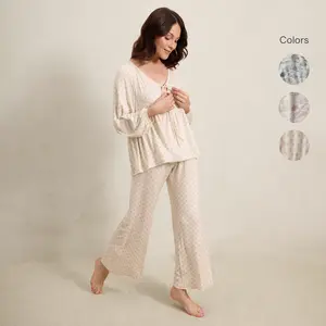 Solly Baby - Tie Top Long-Sleeve Women's Sleep Set