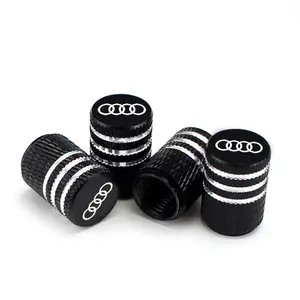 Audi Tire Valve Stem Cap for Q5 A6l Q3 A4 Q7 Q4 E-Tron Gt A3 Q8 A1 A5 A8 S Line, Aluminum Alloy, Leak-Proof, Car Accessories