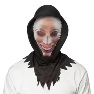 Eradicate Hoodie Mask - Black Hood - Purge - Costume Accessory - Adult Teen