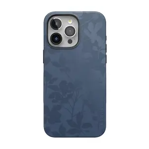 Casely iPhone 15 Pro Case | Moody Monochrome | Twilight Flora | Bold Protective Design | Compatible with MagSafe