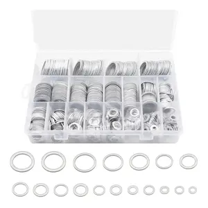 Aluminum Flat Washer Automotive Oil Drain Plug Gaskets Includes 18 Size Aluminum Flat Washer Automotive Oil Drain Plug Gaskets Includes 18 Size
