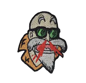 Wise Martial Arts Master Embroidered Patch – Anime Inspired Dojo Mentor Iron-On Badge