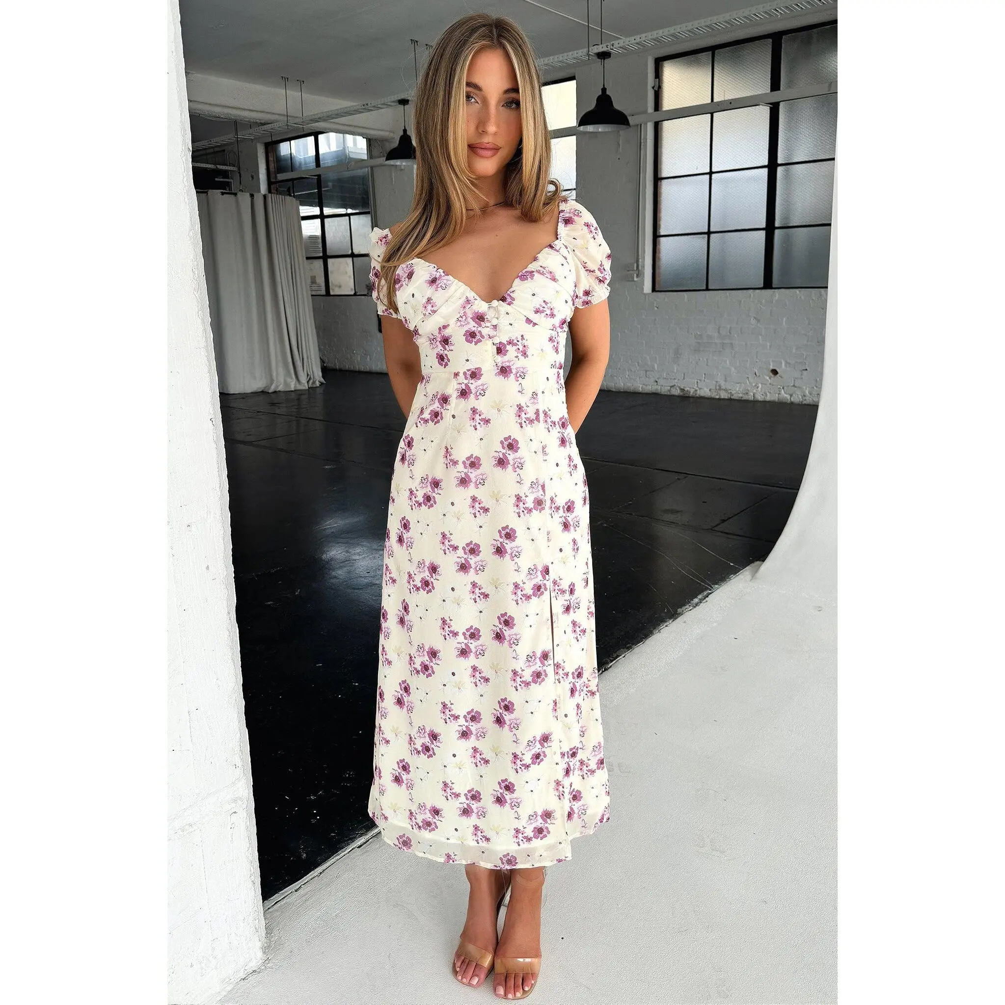solem midi dress Thats So Fetch | Solem Midi Dress | Blue Floral