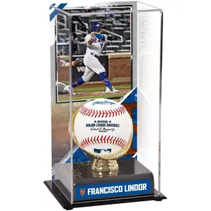 Francisco Lindor New York Mets Gold Glove Display Case with Image