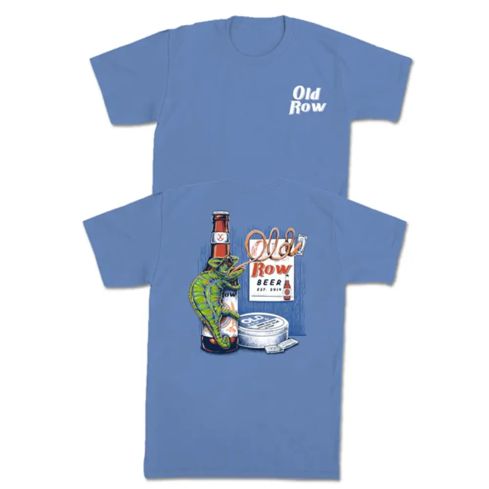 Chameleon Beer Graphic Tee Mens Unisex Streetwear Cotton Top Vintage Tropical