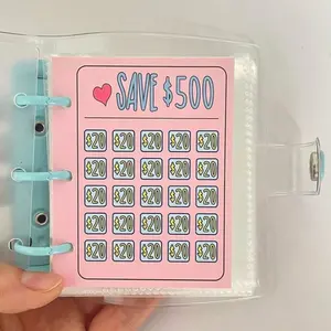 500 Savings Challenge Binder - Elegant Design, Ideal for Saving Money and Tracking Expenses