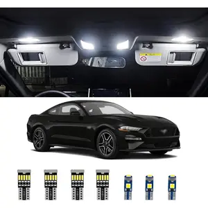 8pcs Interior LED Lights Kit Super Bright LED Map Dome Light Bulbs for Ford Mustang 2015 2016 2017 2018 2019 2020 2021 all models