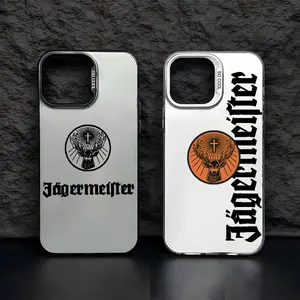 Hot J-JaegermeisterS Liquor Phone Case For IPhone17 16 15 14 13 12 11 Pro Max Black Matte Multicolor Laser Metallic Aurora Funda