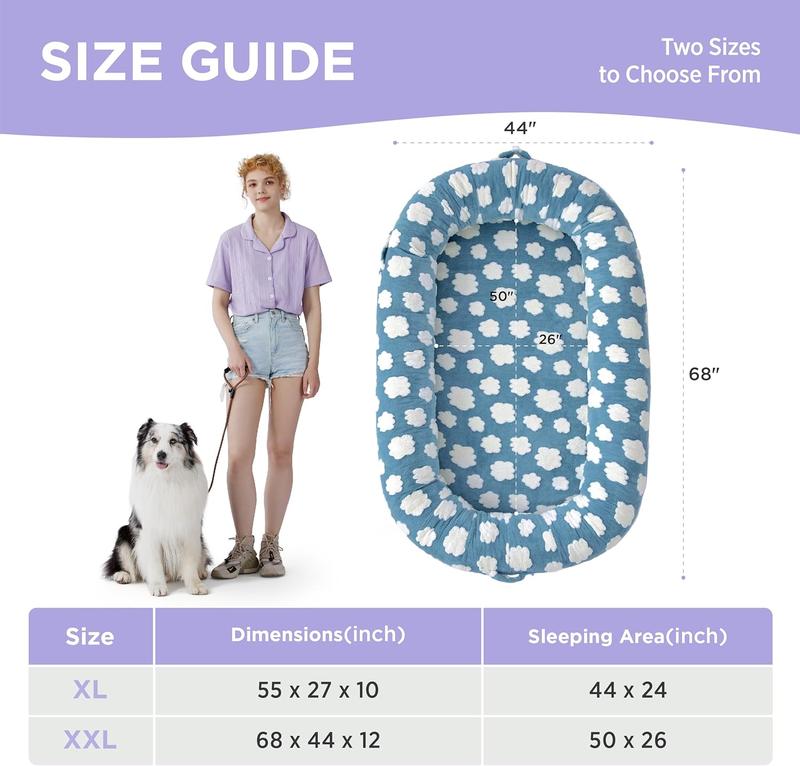 Lesure Warm Donut Bed - Cozy Fluffy Calming Bed for Small/Medium/Large Dogs & Cats, TikTokShopBlackFriday Choice, Soft Plush Round Pet Bed for Winter Comfort, Washable, Anti-Slip Bottom, Camas para Perros, Pet Supplies Bedding