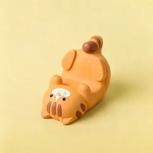 Cute Healing Cat Phone Stand Eyeglass Holder, Office Desk Decor Gift, Perfect for Loved Ones and Friends, 1pc Adorable Desktop Accessory