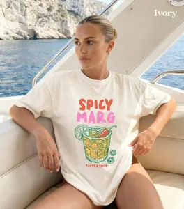 Spicy Margarita Shirt, Cinco de Mayo Tees, Cocktail Crewneck, Margarita Lover Gifts, Beach Vacation Outfits Women, Margarita Tshirts