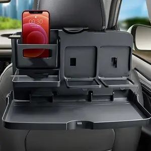 Multifunctional Car Tray Desk - Conveniently Eat, Drink, and Store Items While Driving!