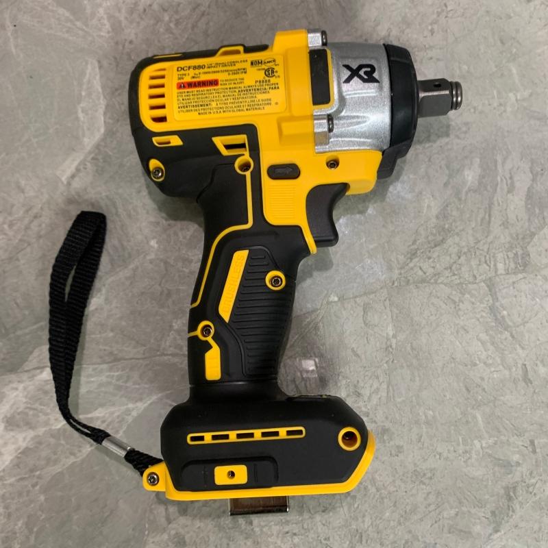 DEWALT DCF880 20V Cordless Impact Wrench 205N.m High Torque 2300RPM Compact Rechargeable Brushless Electric Tool for Professional & DIY Heavy Duty Work