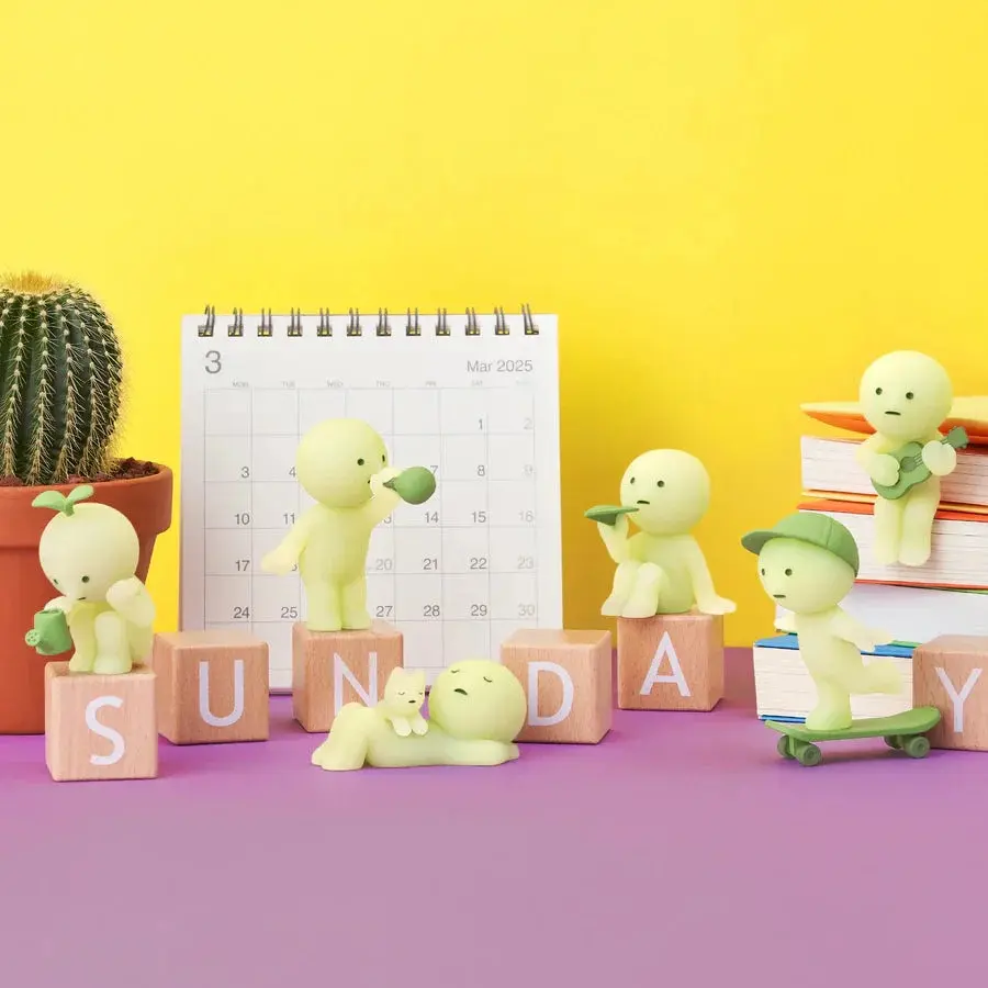 Smiski Glow-in-the-Dark Mini Figure Collection | Multiple Mystery Series Available | Random 1pc or Full Box for Kawaii Toy Collectors