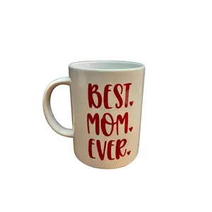 Best Mom Ever Mug - Coffee Drinkware with Decorative Design and Comfortable Handle for Everyday Use Stylish Washable
