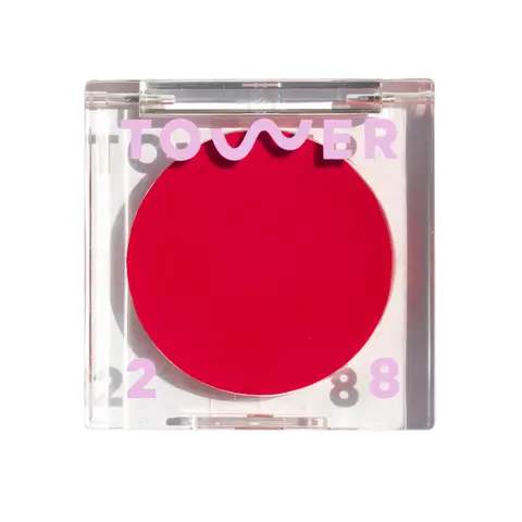 Tower 28 BeachPlease Cream Blush for Cheeks + Lips - For Sensitive Skin - Multi-Purpose Dewy Tinted Balm - Clean, Cruelty Free, Vegan Lavender Makeup