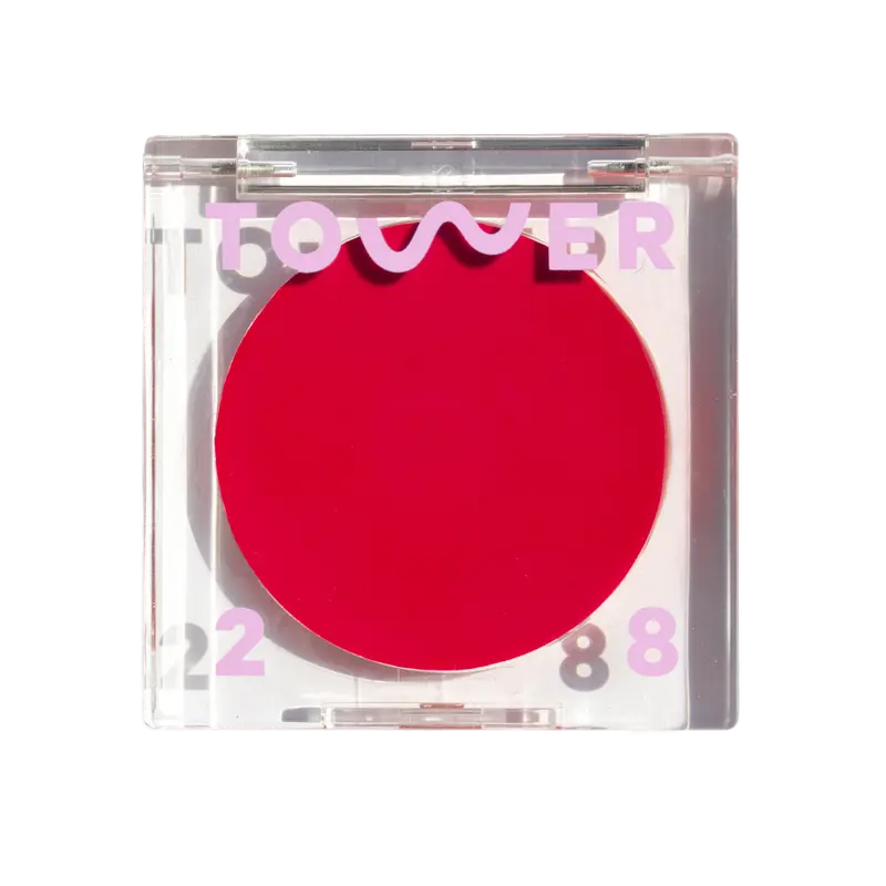 Tower 28 BeachPlease Cream Blush for Cheeks + Lips - For Sensitive Skin - Multi-Purpose Dewy Tinted Balm - Clean, Cruelty Free, Vegan Lavender Makeup