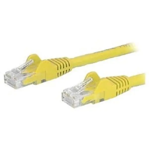 Startech N6PATCH4YL 4 ft. Yellow Snagless RJ45 CAT6 Patch Cable, Compatible with Desktop Computers, Laptop Docking Station, Wall Jacks