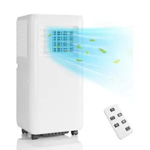 10,000BTU ASHRAE Portable Air Conditioner - 3-In-1 Quiet Operation AC Unit with Cooling Mode, Portable Type, Standard Plug, Cools 450 Sq.Ft Rooms