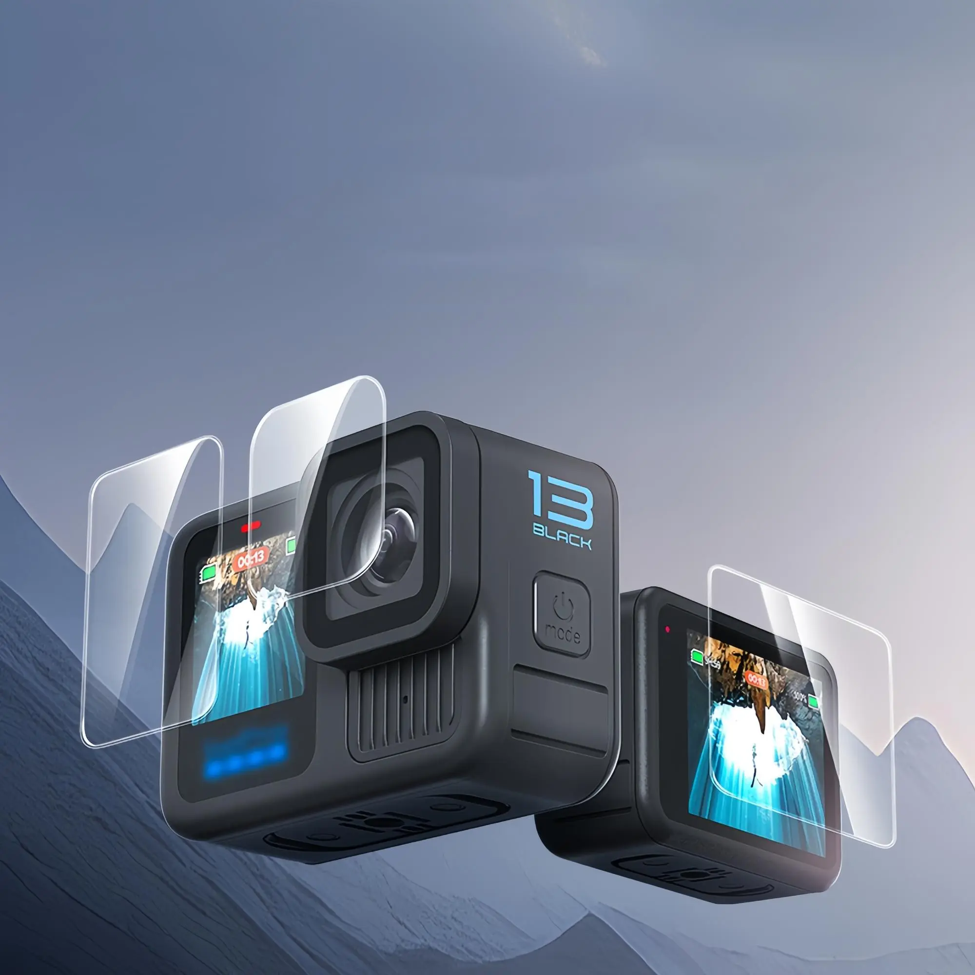 Tempered Glass Protective Film, 9H+ Hardness Scratch Resistant & Wear-resistant Protective Film, High Transparency & Sensitive Touch Film for Gopro Hero 13, Camera, Camera Protector, Photography Camera Accessories