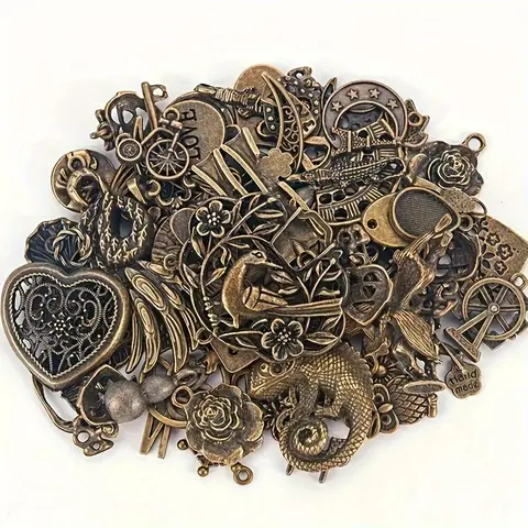 Vintage Steampunk Mixed Jewelry Making Mixed Charms Pendant, Fashion Pendants, Random Shape DIY Crafts, Home Decor Supplies for Living Room Bedroom, Art Charms, Decorative Charm, DIY With Charms