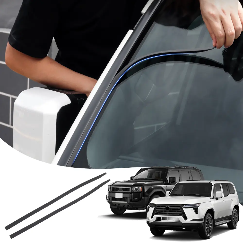 Upgraded Soft Rubber Weather-Resistant Land Cruiser Foreside Windscreen Sealant Strip, Self-Adhesive for Toyota LC250 FJ250 J250 & Lexus GX550 2024-2026, Enhanced Sound Insulation, Debris/Dust Shield, Quality Car Accessory with Full After-Sales Service